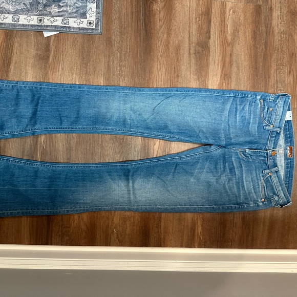 MOTHER Flare Jeans in Classic Blue - Picture 3 of 6